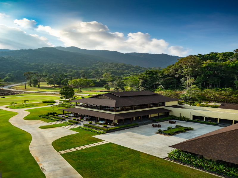 Modern clubhouse at the Els Club Teluk Datai Langkawi